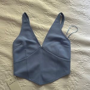 Light blue corset top